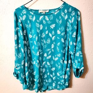 41 Hawthorn Ellie Printed 3/4 Sleeve Blouse